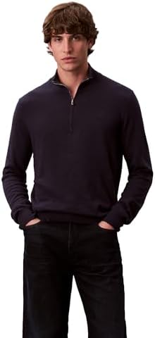 Michael Kors Men's Ribbed Knit Mock Neck Full Zip, Bone, XS at